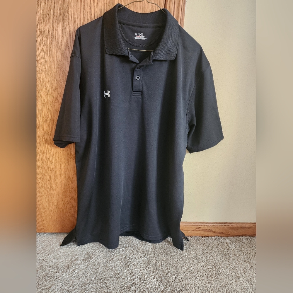 Under Armour Men's Black Polo Shirt
